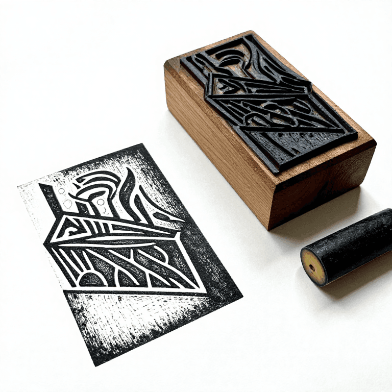Carving and Printing a Woodblock — Relief Printing on Paper