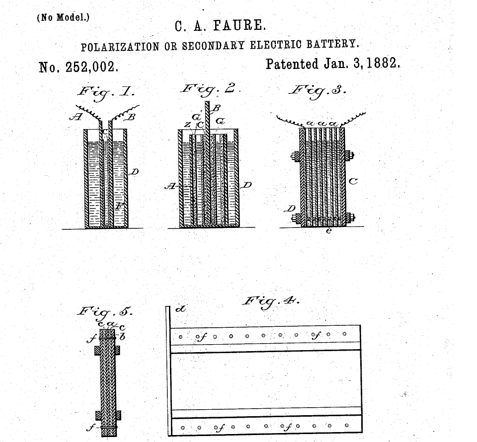 Faure Pasted-Plate Accumulator