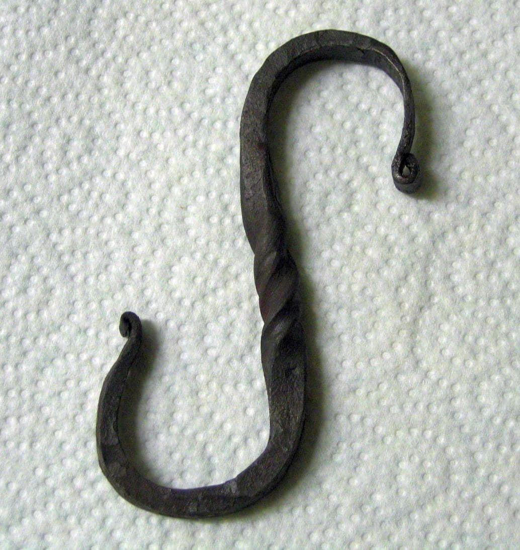 Bucket Hook: an S-Hook Bent Hot over the Anvil Horn