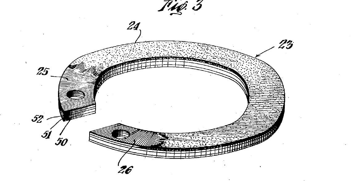 Carbon Resistance Ring: Laminated Paper Gelled with 10% Tung Oil, Graphite-Shellac Track