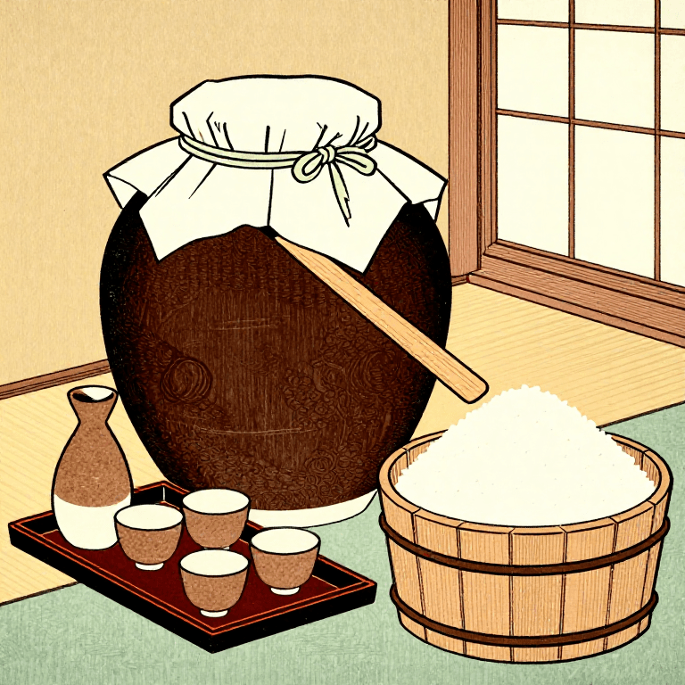 Brewing Sake Rice Wine — Parallel Fermentation with Koji