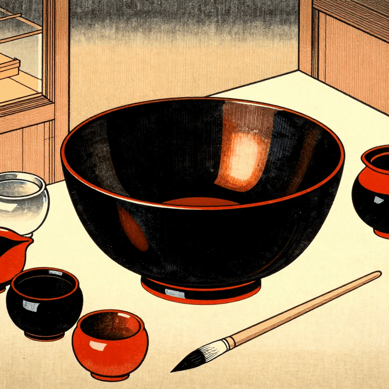 Applying Urushi Lacquer to a Wooden Bowl — Japanese Lacquerwork