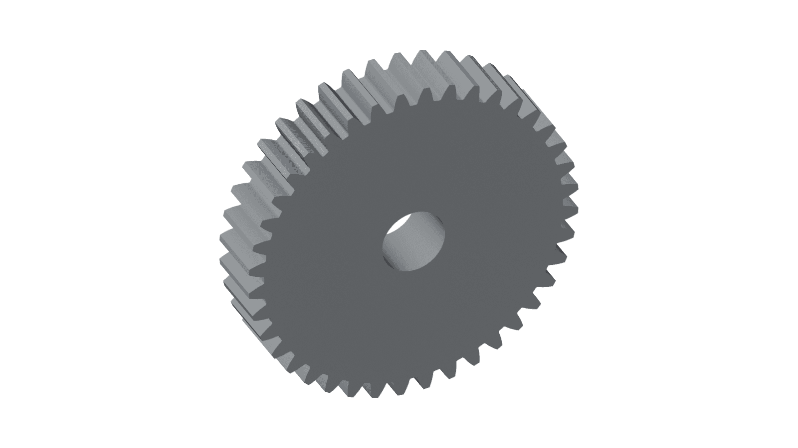 A Gear Cut by the Fellows Cutter: 40 Teeth Generated, Not Drawn