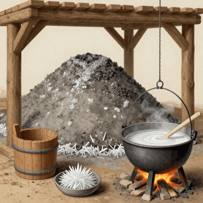 Growing Saltpeter from Niter Beds — The Explosive Element in Every Living Thing