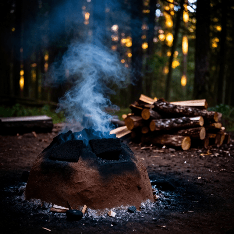 Making Charcoal — The First Chemical Process