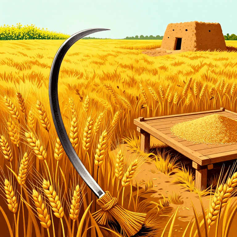 ਕਣਕ ਦੀ ਵਾਢੀ — ਪੰਜਾਬ ਦੀ ਰਵਾਇਤੀ ਕਣਕ ਕਟਾਈ ਅਤੇ ਪ੍ਰੋਸੈਸਿੰਗ