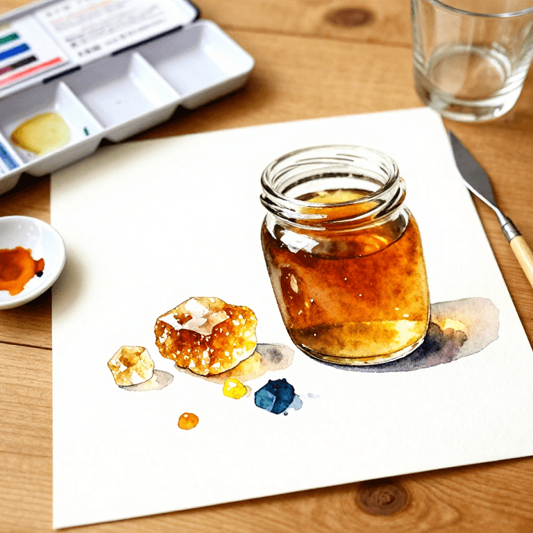 Making Watercolour Paint from Raw Pigments — Gum Arabic Binder