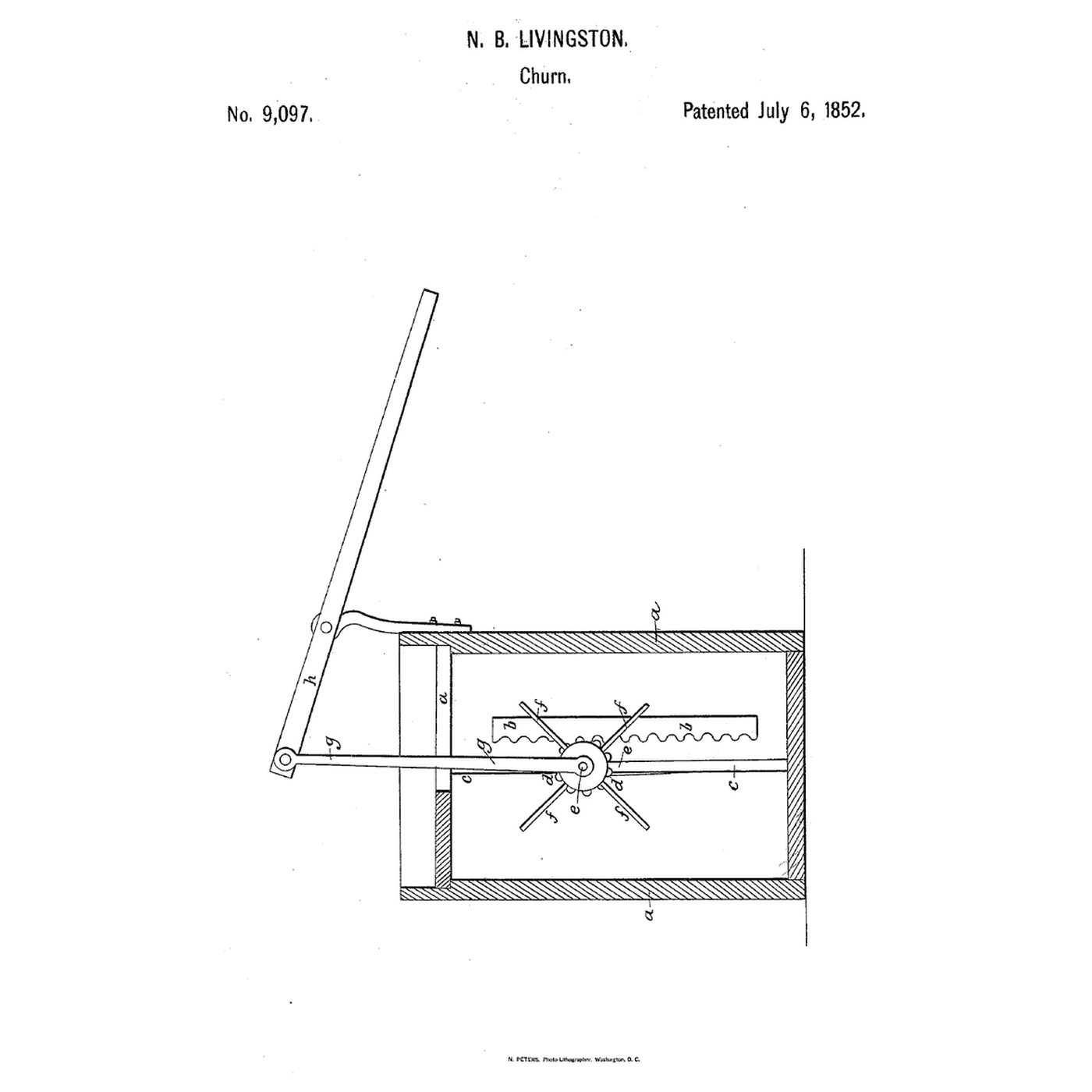 Rack-and-Pinion Rolling Beater Churn: Beaters That Turn One Way Up, the Other Way Down