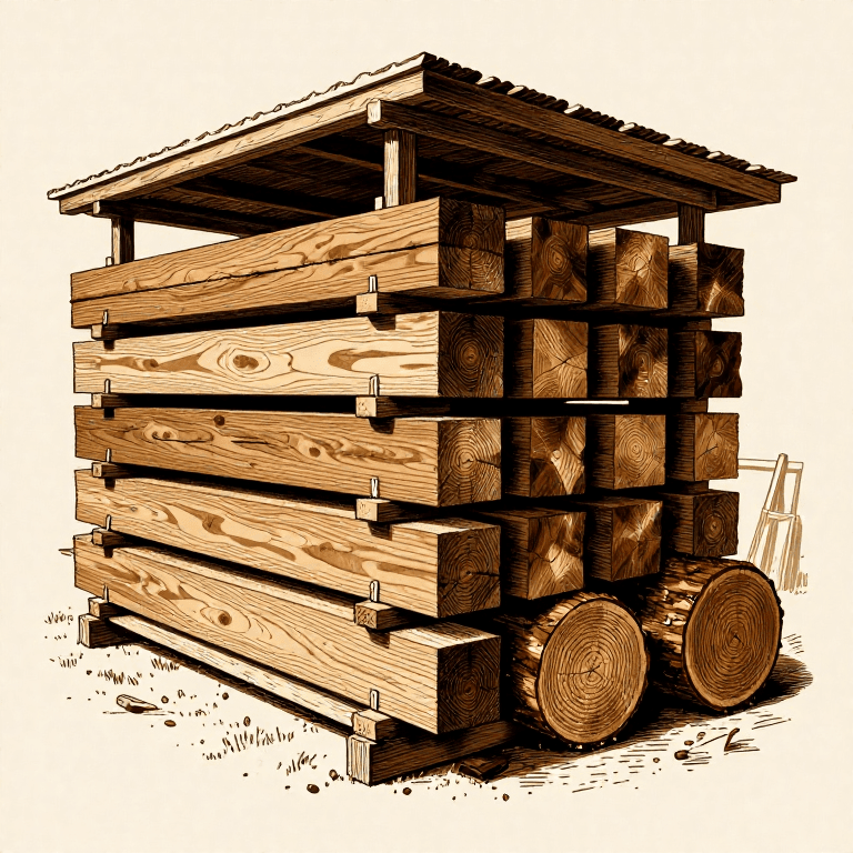 Selecting and Seasoning Hardwood for Woodworking