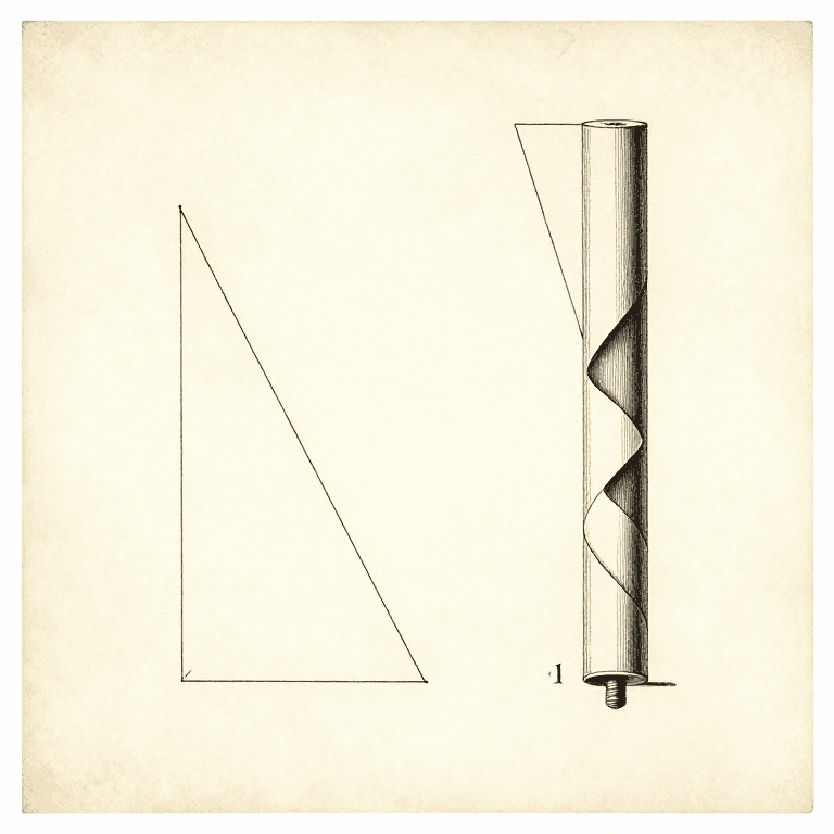 What a Screw Thread Is: A Ramp Wrapped Round a Cylinder