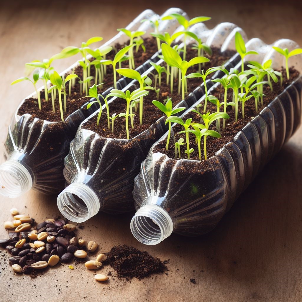 Use Plastic bottle for growing Plants