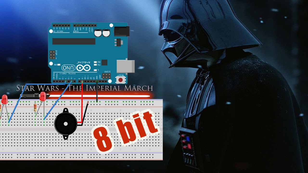 Arduino + Star Wars = Imperial March 8-bit version