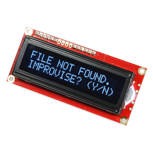 Serial Enabled 16x2 LCD - 3.3V