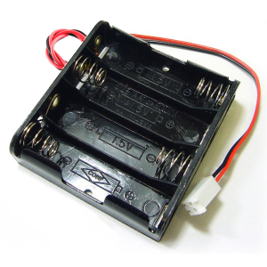Battery Holder - 4xAA Square Terminated