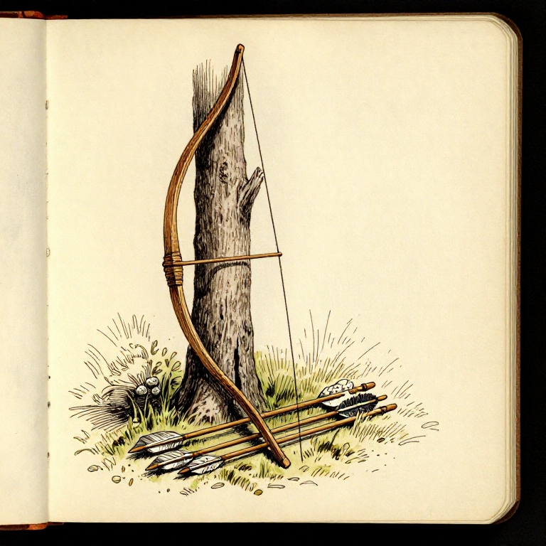 Crafting a Self Bow and Arrows from Raw Wood